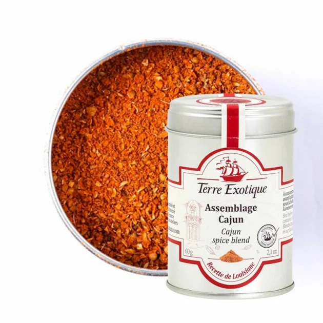 Épice Cajun 60 g Terre Exotique Vente flash ???? Épice Cajun 60 g Terre Exotique ???? -Huilerie Gid Shop epice cajun 60 g terre