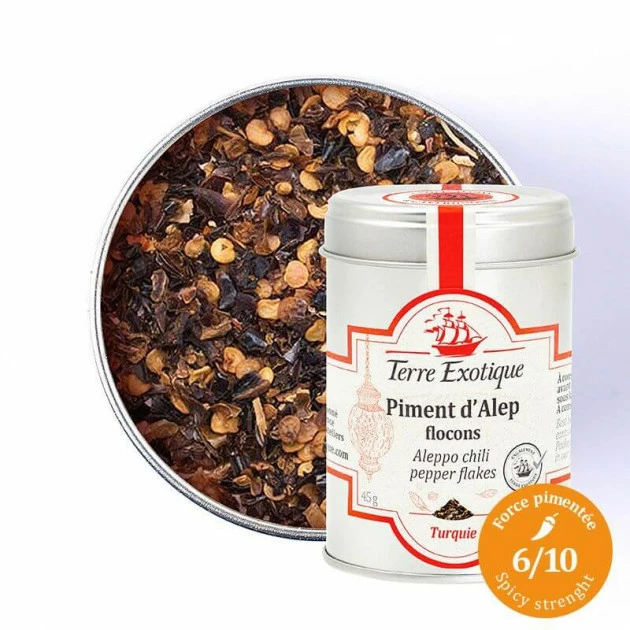 Flocons de Piment d'Alep 45 g Terre Exotique Remise ✔️ Flocons de Piment d'Alep 45 g Terre Exotique ???? -Huilerie Gid Shop flocons de piment d alep 45 g terre
