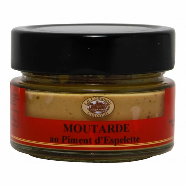 Moutarde au Piment d'Espelette 100 g Le Comptoir Colonial Remise ✔️ Moutarde au Piment d'Espelette 100 g Le Comptoir Colonial ???? -Huilerie Gid Shop moutarde au piment d espelette 100 g le comptoir colonial