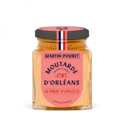 Le moins cher 😀 Moutarde d'Orléans au Piment d'Espelette AOP 95g Martin Pouret 🧨