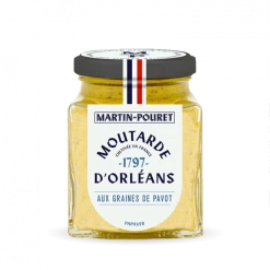 Bon marché 😀 Moutarde d'Orléans aux Graines de Pavot 95g Martin Pouret 🤩