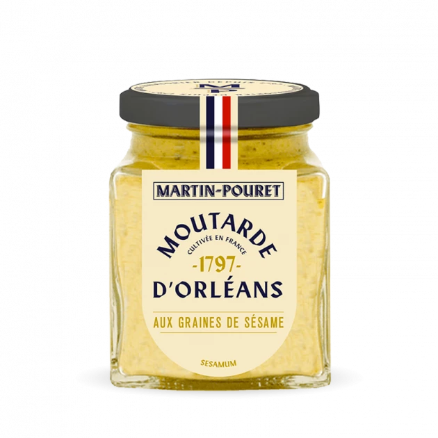 Moutarde d'Orléans aux Graines de Sésame 95g Martin Pouret Offres ???? Moutarde d'Orléans aux Graines de Sésame 95g Martin Pouret ???? -Huilerie Gid Shop moutarde d orleans aux graines de sesame 95g martin pouret