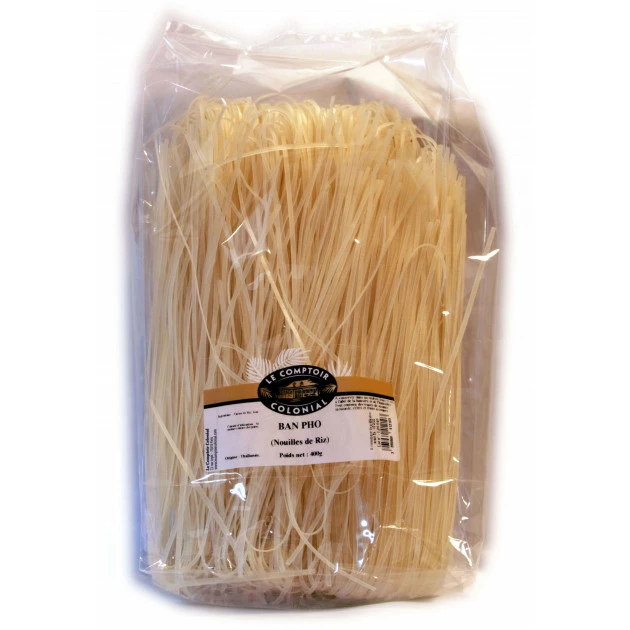 Nouilles de Riz (Ban Pho) 400 g Le Comptoir Colonial Meilleur prix ???? Nouilles de Riz (Ban Pho) 400 g Le Comptoir Colonial ???? -Huilerie Gid Shop nouilles de riz ban pho 400 g le comptoir colonial