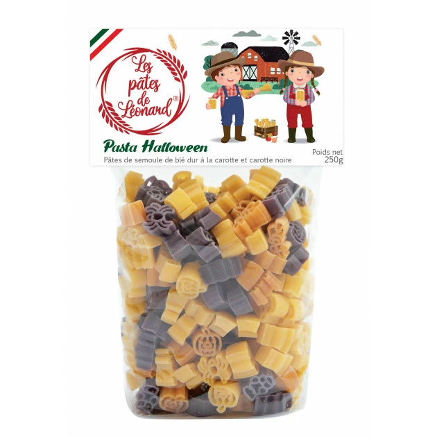 Pâtes Italiennes Halloween 250 g Les Pâtes de Léonard Meilleure affaire ???? Pâtes Italiennes ???? Halloween 250 g Les Pâtes de Léonard ???? -Huilerie Gid Shop pates italiennes halloween 250 g les pates de leonard