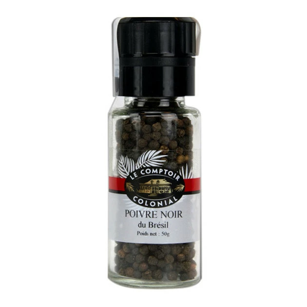 Poivre Noir du Brésil 50 g Le Comptoir Colonial Remise ❤️ Poivre Noir du Brésil 50 g Le Comptoir Colonial ✔️ -Huilerie Gid Shop poivre noir du bresil 50 g le comptoir colonial